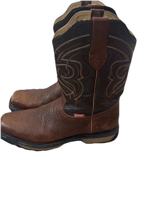 Tony Lama Two-Tone Brown Western Work Boots main image 11